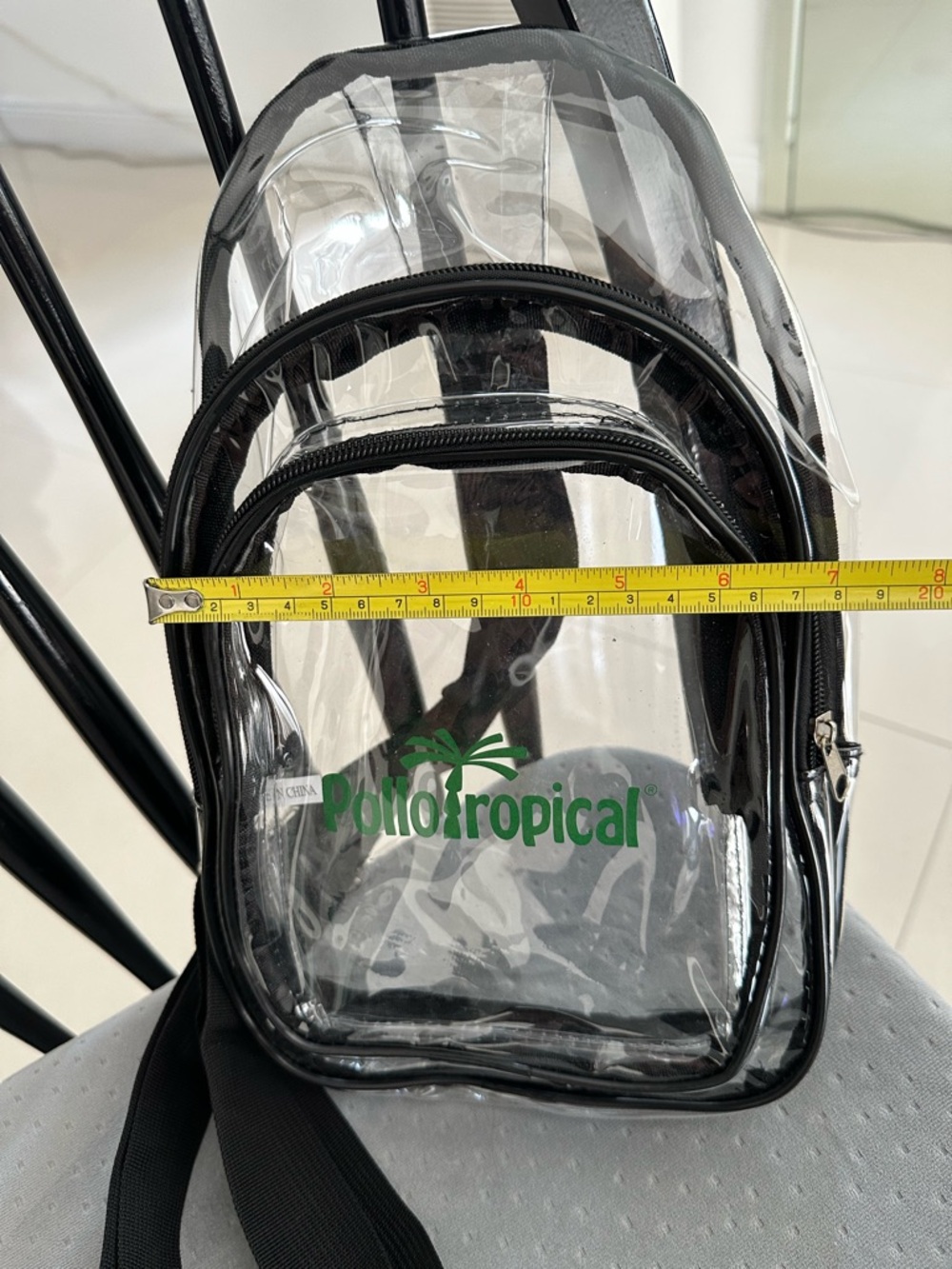 Clear Pollo Tropical logo Crossbody for Stadium /Concert Events w/Zipper & Strap - Picture 5 of 6